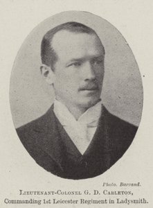 Lieutenant-colonel G D Carleton, commandant le 1er régiment de Leicester à Ladysmith - English Photographer
