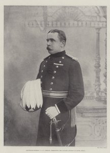 Lieutenant-général J D P French, commandant la division de cavalerie en Afrique du Sud