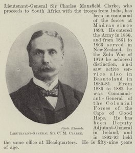 Lieutenant-général Sir C M Clarke - English Photographer