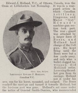 Lieutenant Edward J Holland, VC canadien - English Photographer