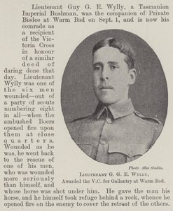 Lieutenant G G E Wylly, décoré de la VC pour bravoure à Warm Bad - English Photographer