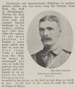 Lieutenant Robertson, nouveau VC - English Photographer