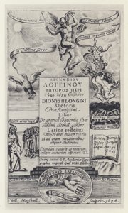 Longinus, G T pour G Webb, Oxford 1636 - English Photographer