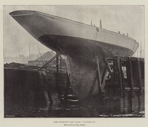 Le nouveau yacht de Lord Dunraven, Valkyrie III - English Photographer