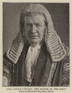 Lord Justice Lindley, nouveau maître des rôles - English Photographer