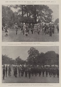 La visite de Lord Kitchener aux troupes indiennes à Hampton Court, 22 juillet - English Photographer