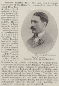 Lord Valentia, contrôleur de la maison de la reine - English Photographer