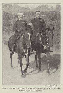 Lord Wolseley et Sir Redvers Buller revenant des manœuvres - English Photographer