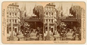 Ludgate Hill, vue stéréoscopique - English Photographer