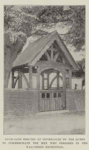 Lych-Gate érigé à Dovercourt par la Reine pour commémorer les hommes qui ont péri dans l