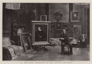 M. Benjamin Constant dans son atelier à Paris - English Photographer
