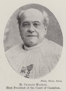 M. Charles Mazeau, premier président de la Cour de cassation - English Photographer
