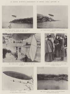 Les expériences de M. Santos Dumont à Monte Carlo, 28 janvier