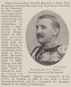 Major-Général J G Maxwell, Gouverneur provisoire du Transvaal
