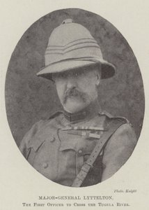 Le major-général Lyttelton, le premier officier à traverser la rivière Tugela - English Photographer
