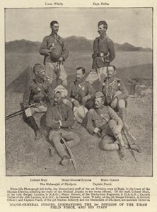 Le major-général Symons, commandant la 1ère division de la force de campagne de Tirah, et son état-major - English Photographer