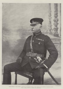 Major-général T Kelly-Kenny (commandant la sixième division), qui a capturé plus de soixante-dix wagons de Cronje, avec une grande quantité de provisions et de munitions