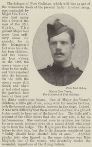 Major Des Voeux, le défenseur du fort Gulistan