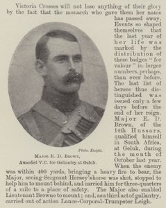 Major E D Brown, récompensé par la VC pour bravoure à Geluk - English Photographer