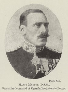 Major Martyr, DSO, second en commandement des forces du protectorat de l
