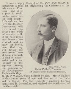 Major W R P Wallace, 1er régiment de Gloucestershire (prisonnier) - English Photographer