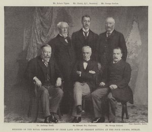 Membres de la commission royale sur les actes fonciers irlandais siégeant actuellement aux Quatre Cours, Dublin - English Photographer