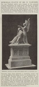 Statue commémorative de M. H Fawcett - English Photographer
