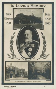 Carte commémorative pour le roi Édouard VII - English Photographer
