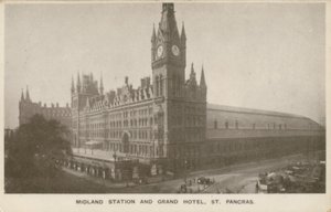 Gare de Midland et Grand Hôtel, St Pancras, Londres - English Photographer