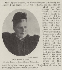 Mlle Agnes Weston, créée docteur en droit, Université de Glasgow - English Photographer