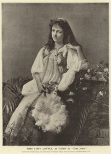 Mlle Cissy Loftus, en tant que Haidee dans Don Juan