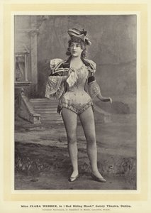 Miss Clara Webber, dans Le Petit Chaperon Rouge, Gaiety Theatre, Dublin