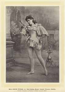 Miss Edith Wynne, dans Le Petit Chaperon Rouge, Gaiety Theatre, Dublin