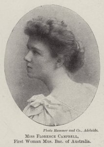 Mlle Florence Campbell, première femme bachelière en musique d