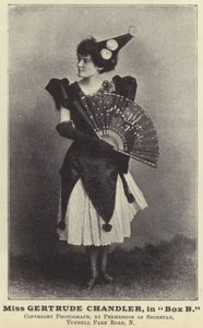 Mlle Gertrude Chandler, dans Box B - English Photographer