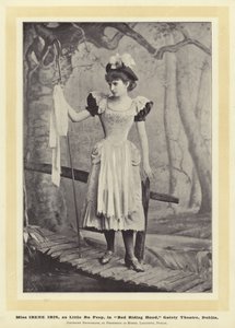 Miss Irene Iris, en Petite Bo Peep, dans Le Petit Chaperon Rouge, Gaiety Theatre, Dublin
