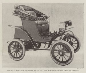 Voiture construite pour la reine par la City and Suburban Electric Carriage Company - English Photographer