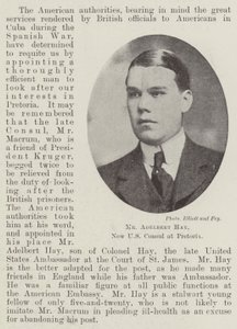 M. Adelbert Hay, nouveau consul américain à Pretoria