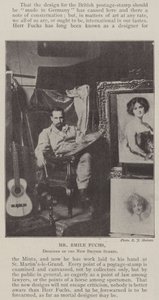 M. Emile Fuchs, concepteur des nouveaux timbres britanniques - English Photographer