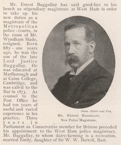 M. Ernest Baggallay, Nouveau magistrat de police - English Photographer