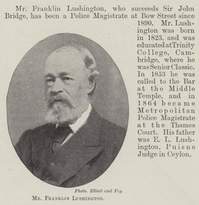 M. Franklin Lushington - English Photographer