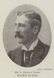 M. G Denison Faber, nouveau député de York - English Photographer