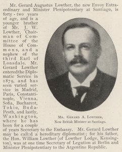M. Gerard A. Lowther, nouveau ministre britannique à Santiago - English Photographer