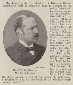 M. J T Agg-Gardner, député de Cheltenham - English Photographer