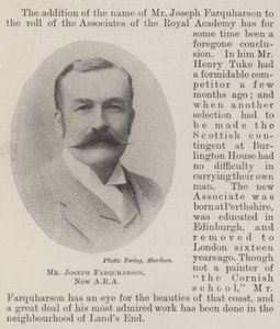 M. Joseph Farquharson, nouveau ARA - English Photographer