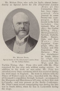 M. Melton Prior, artiste spécial de The Illustrated London News pour le Durbar indien - English Photographer