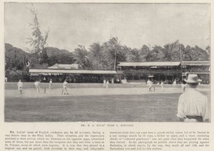 Équipe de M. R. S. Lucas contre la Barbade, cricket - English Photographer