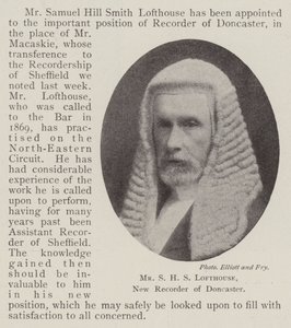 M. S H S Lofthouse, nouveau greffier de Doncaster
