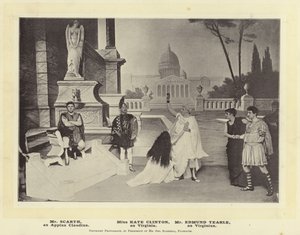 M. Scarth, en Appius Claudius. Mlle Kate Clinton, en Virginia. M. Edmund Tearle, en Virginius - English Photographer