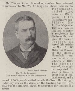 M. T A Bramsdon, le nouveau député élu de Portsmouth - English Photographer